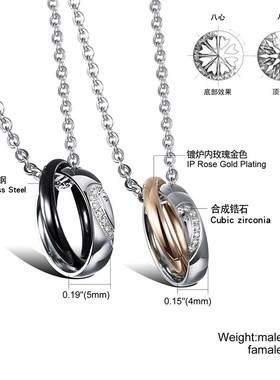 Manufacturers selling jewelry exquisite zircon double loop