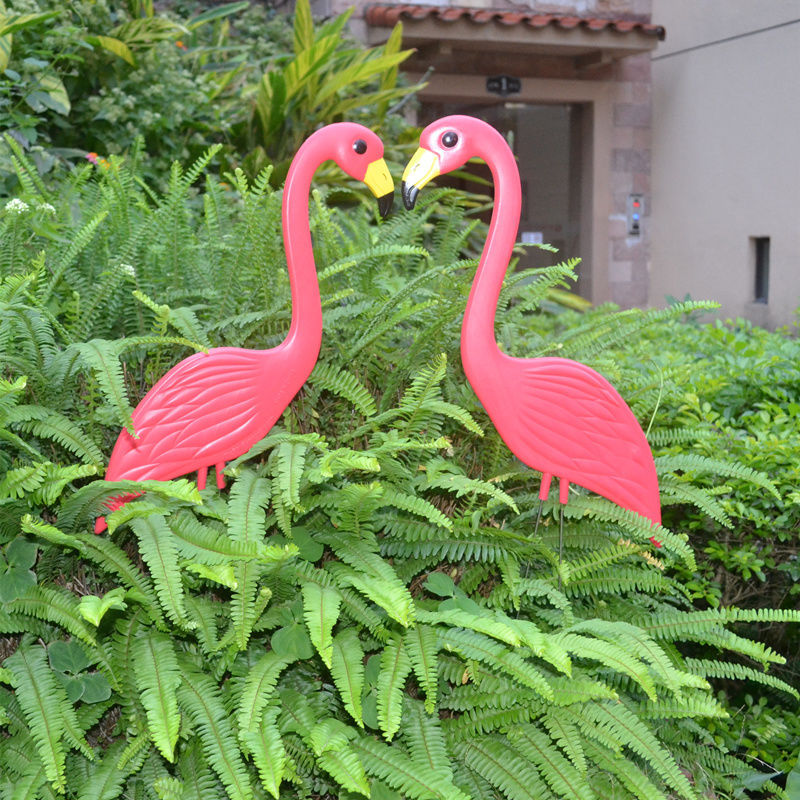 花园装饰摆件创意家居庭院花园仿真火烈鸟造景室外影楼外景道具订