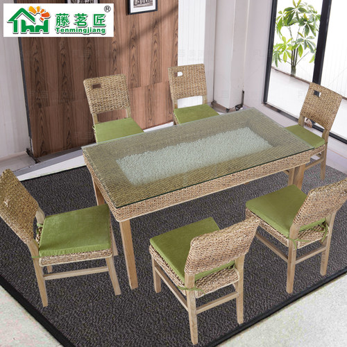 好货藤椅藤沙发藤桌椅藤家具酒店饭店餐厅桌椅靠背椅圆桌椅酒店椅