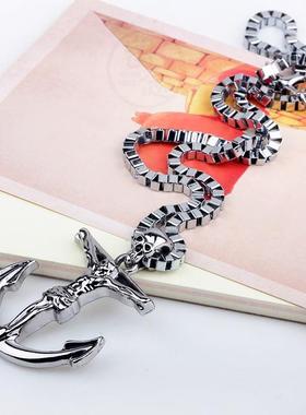 。Long necklaces from Korea and Japan  boat anchor Pendant N