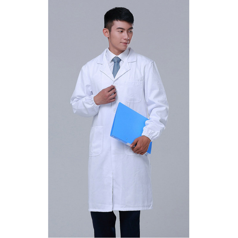 白大褂长袖医生女医师护士制服纯棉防静电实验大学生化学工作服
