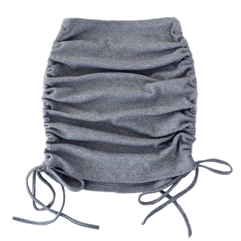 woman Summer skirts solid color period ladies knitting threa