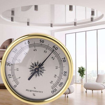 7.2cm Gold Ring Surface Hygrometer Instrumentation Thermomet