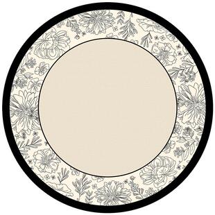 圆形圈绒地毯轻奢高级感衣帽间客厅地垫摇椅转椅垫子阳台梳妆台垫