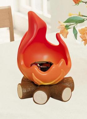 财源广进柴火收纳摆件 入户玄关钥匙手表小物件放置乔迁新居装饰