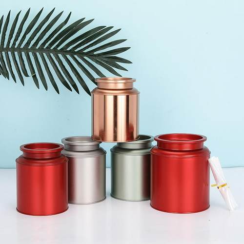 直销马口铁茶叶罐125-250克茶罐密封金属竖罐爆款茶叶包装盒现货