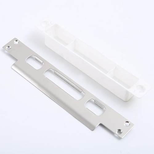 卧室房间门锁具配件不分左右专用锁体木门扣片锁盒门框锁片导向片