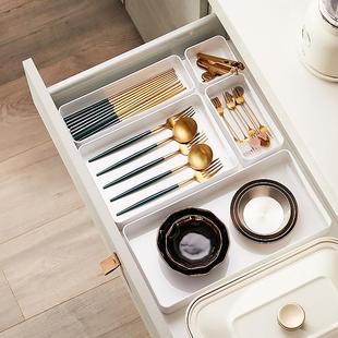 厨房抽屉内分隔餐具收纳盒家用橱柜内置分格刀叉筷子置物架厨具盒