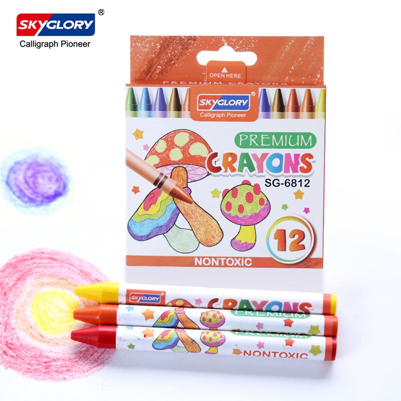 天辉跨境彩色蜡笔油画棒儿童幼儿油花棒蜡笔炫彩棒绘画涂鸦笔