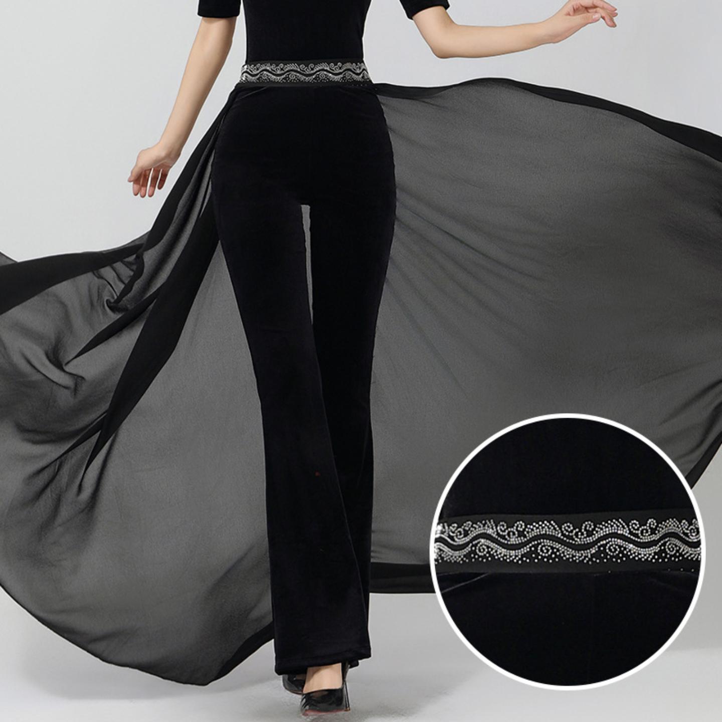 形体服气质腰封腰带训练服舞蹈模特走秀礼仪表演腰纱星辰步态飘纱