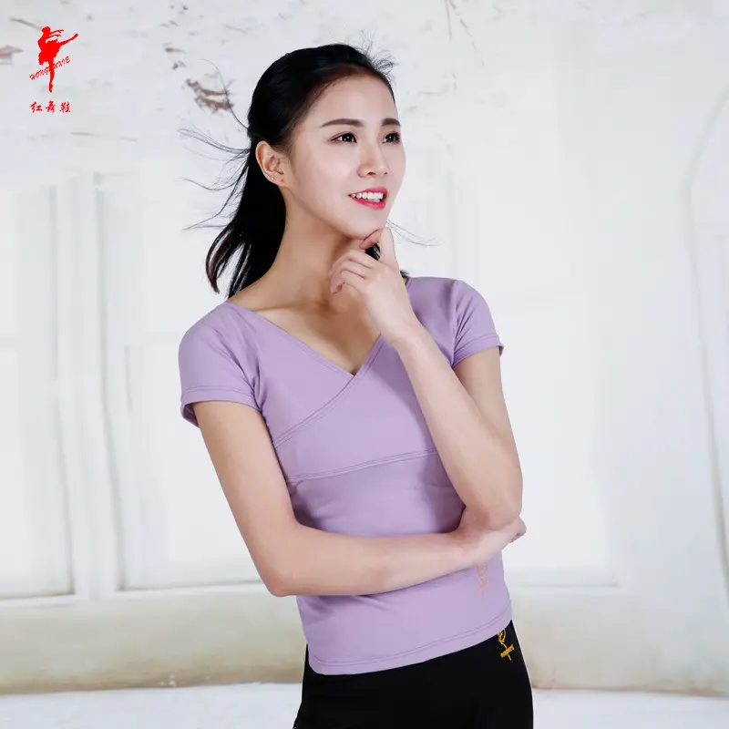 n毛布短袖女练功服上衣成人瑜伽