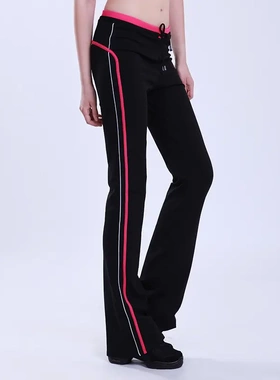 成人新罗麻抽带加牙加单条喇叭裤女练功舞蹈裤lm31019现货出口