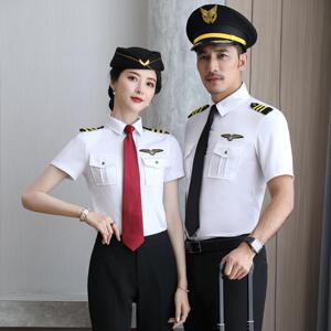 中国机长制服空少衬衫男飞行员