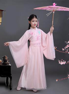 儿童古装唐朝仙女服汉服女童襦裙