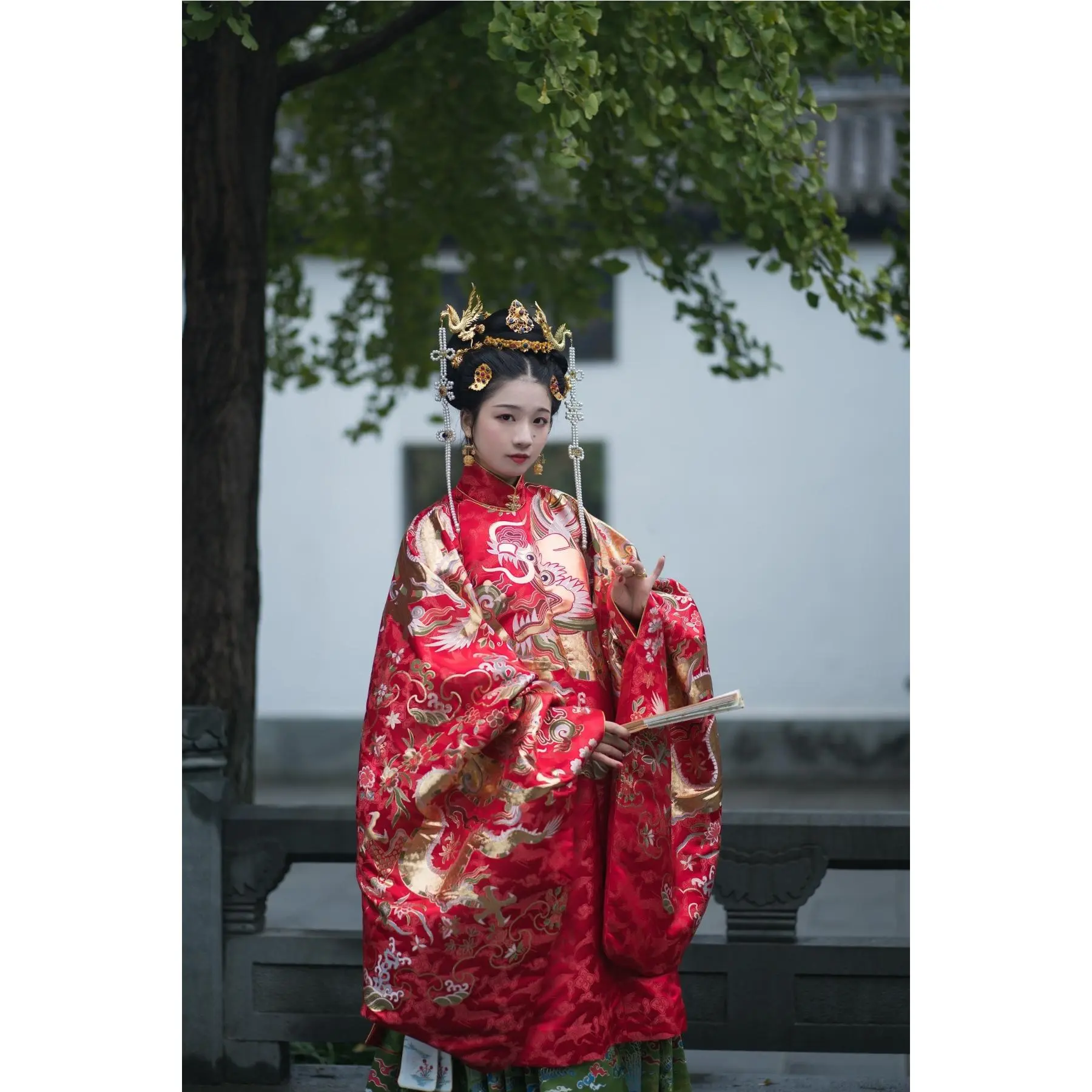 【】仿孔府织金蟒袍布料可做立领