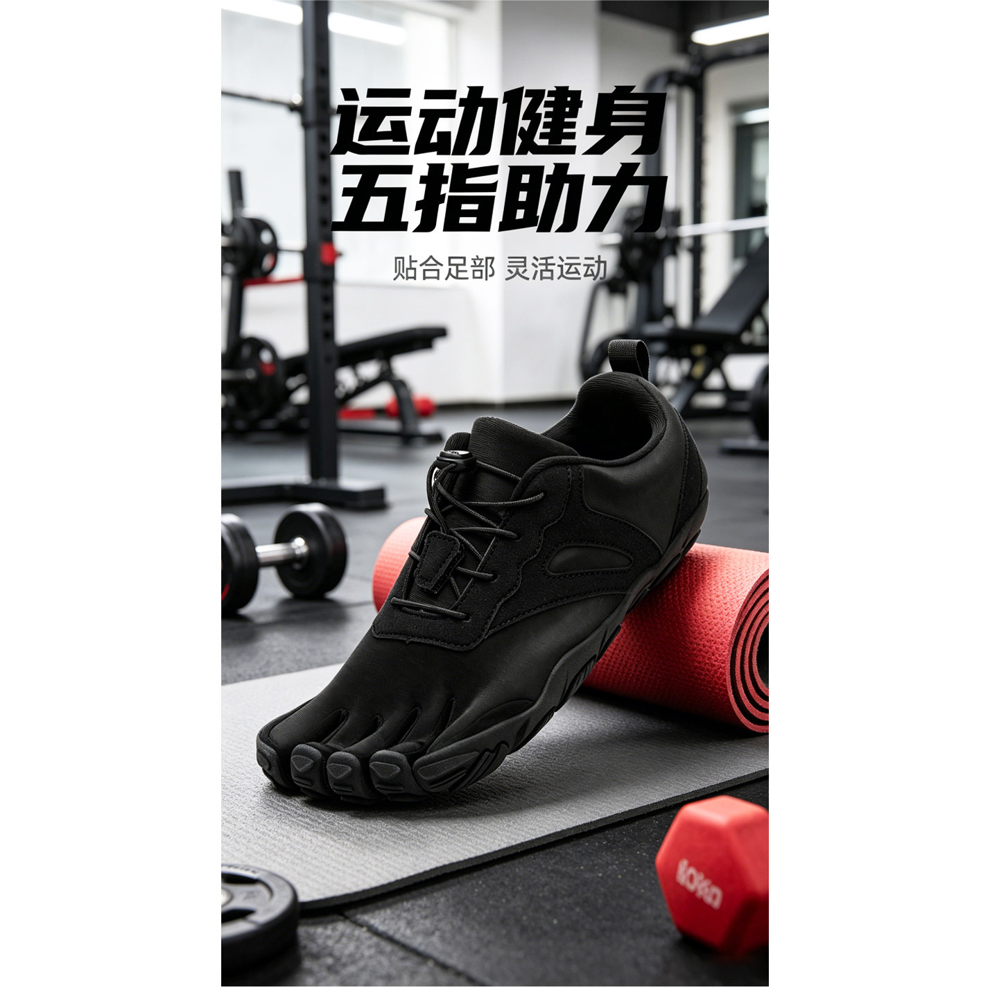 专业赤足五指运动鞋改善拇指外翻