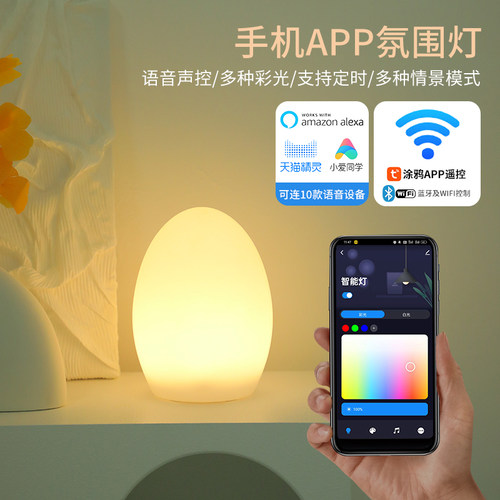滚塑智能夜灯蓝牙WiFi七彩变色