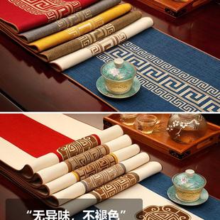 桌旗红色喜庆茶席茶布茶台布艺长条桌布茶几布茶桌垫布定制 新中式