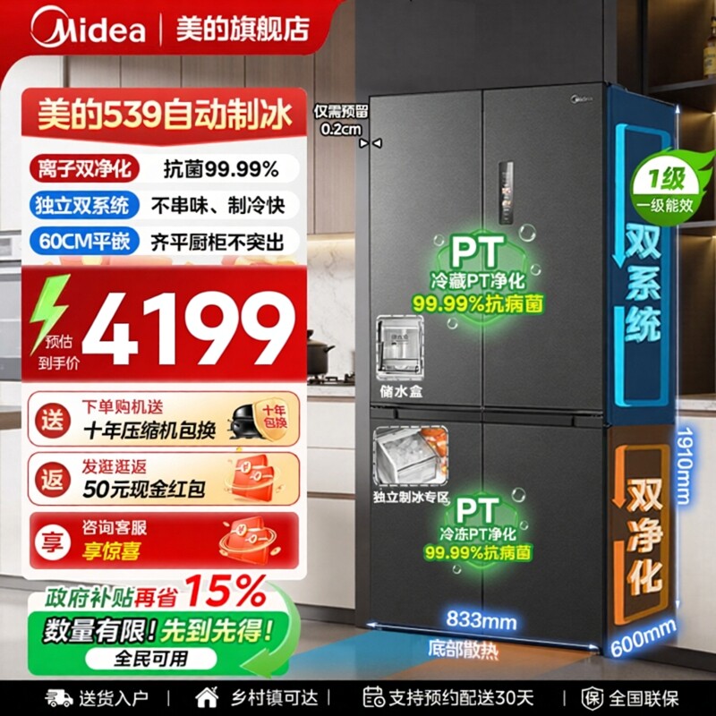 家用冰箱温度一般调多少度合适？2026年实测数据+档位对照表