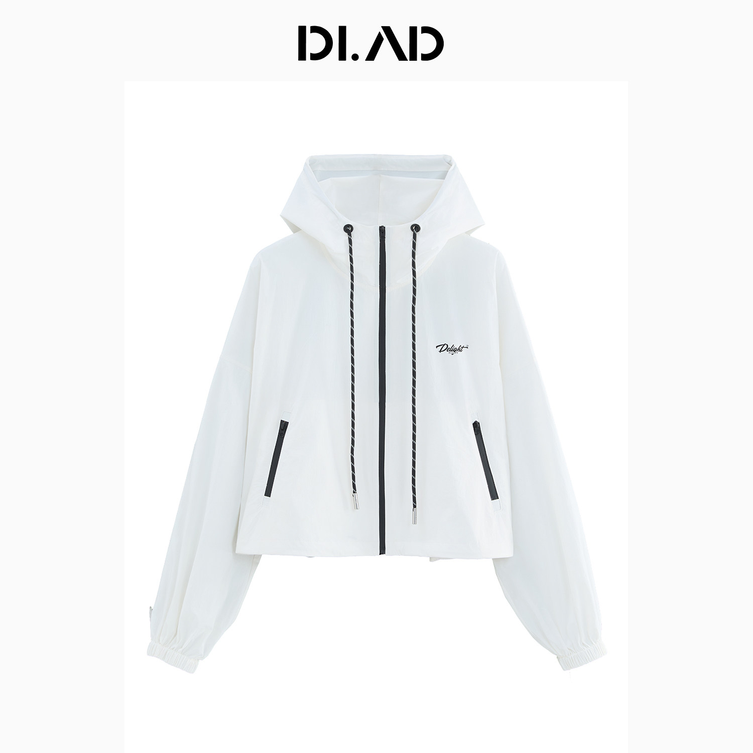 DI.AD游牧系列连帽撞色抽绳运动拉链外套户外连帽外套DA691901W0