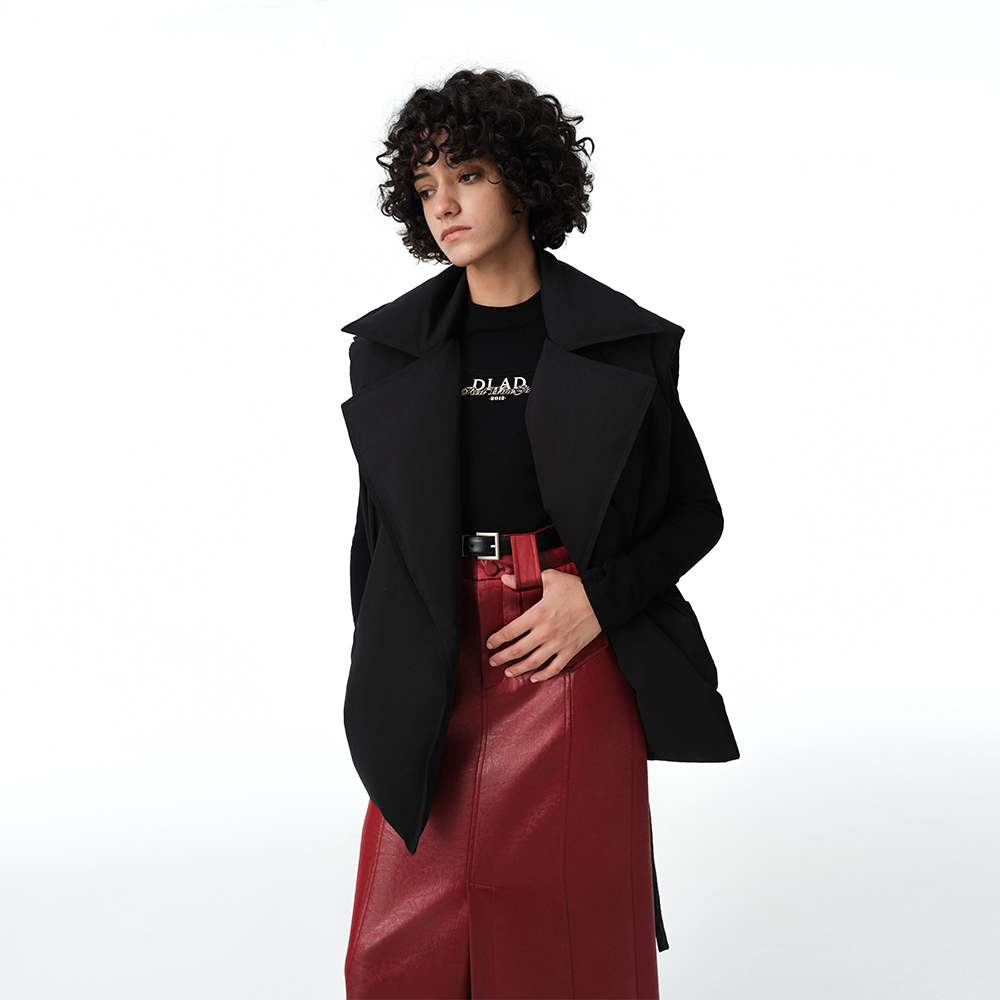 羽绒马甲上衣女冬季无袖外套