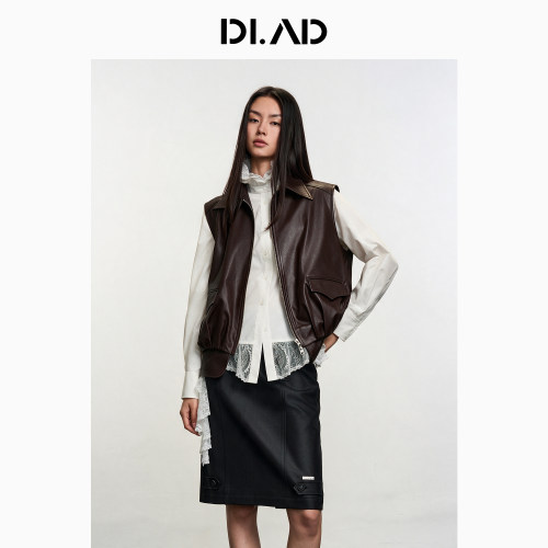 DI.AD26冬复古简约无袖马甲女