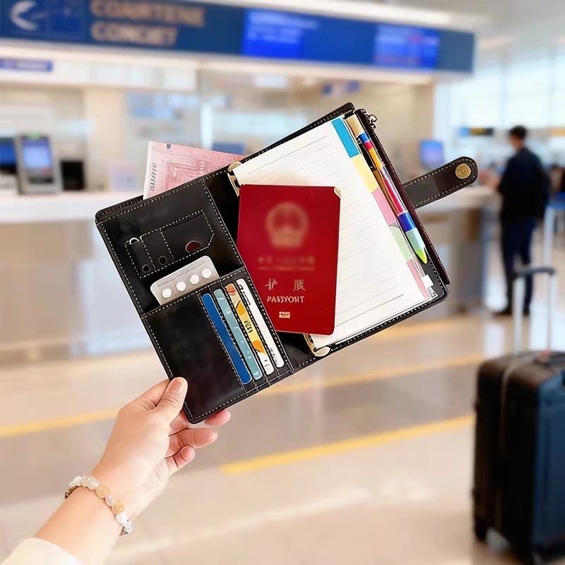 鹿师傅真皮A6活页手账本收纳包旅行证件包卡包钱包防盗刷护照包夹,箱包皮具/热销女包/男包,证件包,淘宝优惠券,粉丝福利购,淘宝优惠卷