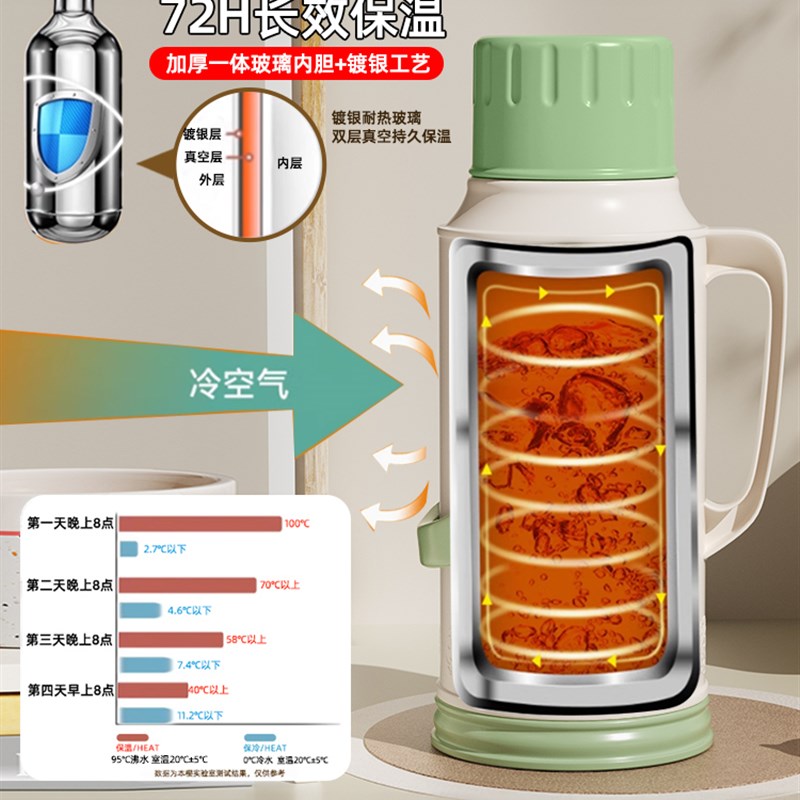 热水瓶暖水瓶学生用宿舍大容量暖瓶开水瓶家用大容量保温水壶SSab