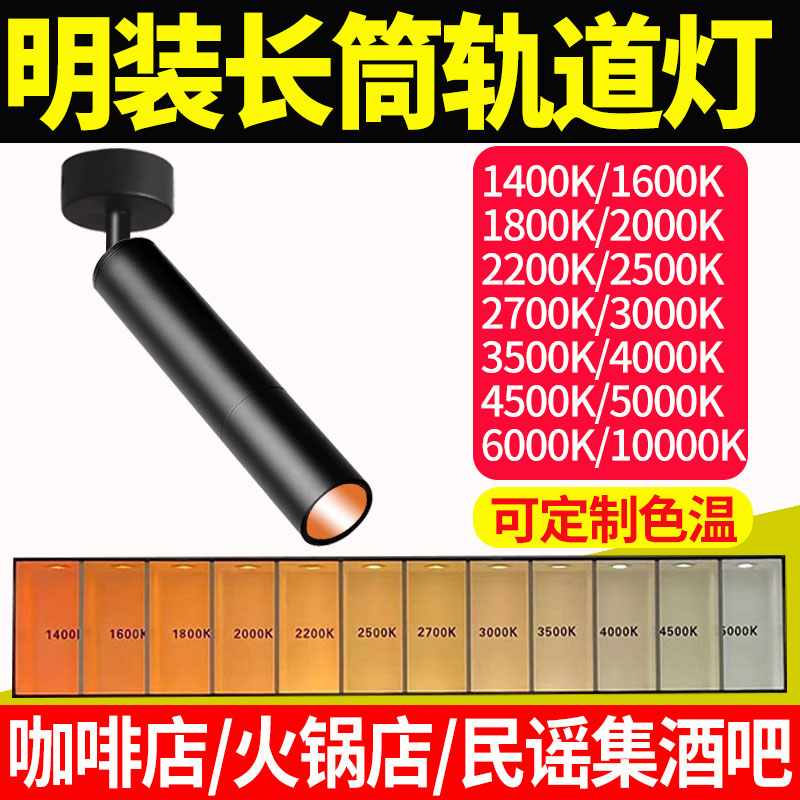 可定制色温明装轨道射灯