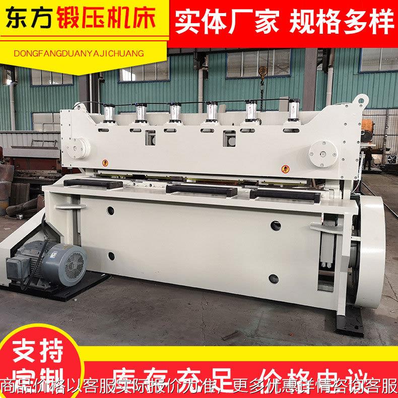 东方机床销售闸式剪板机带夹送辊小型液压剪板机不锈钢厚板切板机