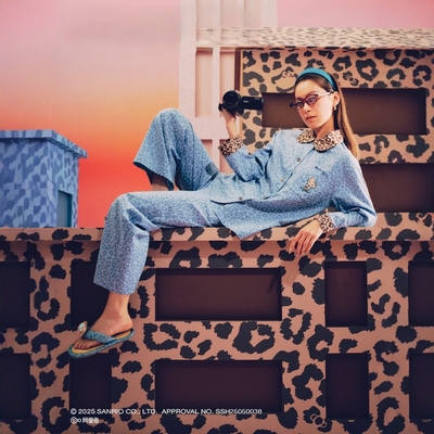 野兽P同款家居三丽鸥Hello Kitty天丝棉家居服套装可外穿女士睡衣