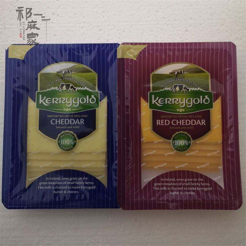 爱尔兰金凯利红切达芝士奶酪片cheddar干酪三明治150g买一赠一