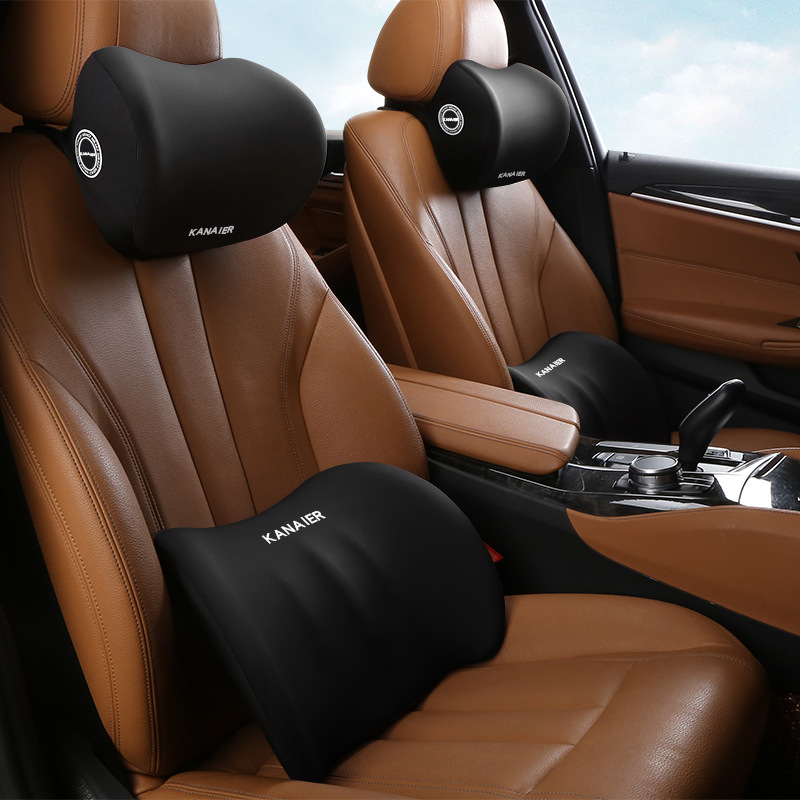 汽车头枕腰靠记忆棉腰托腰垫颈枕四季通用靠背车载支撑驾驶靠垫