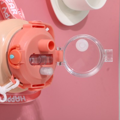 方糖316双饮大肚杯不锈钢儿童吸管杯保温杯大容量高颜值保温