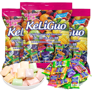 棵力果水果软糖马来西亚风味糖果结庆婚喜糖小零食网红爆款糖果超