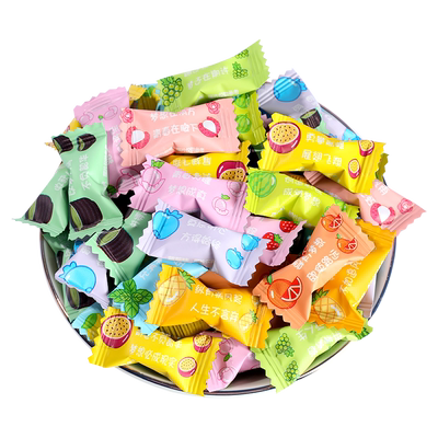 棵力果励志维C无糖薄荷糖高颜值水果混合糖果零食商用官方旗舰店