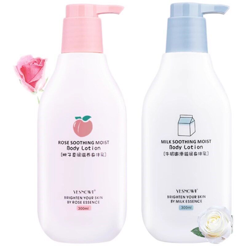 牛奶水蜜桃香味身体乳持久留香女香体秋冬全身保湿滋润补水润肤露