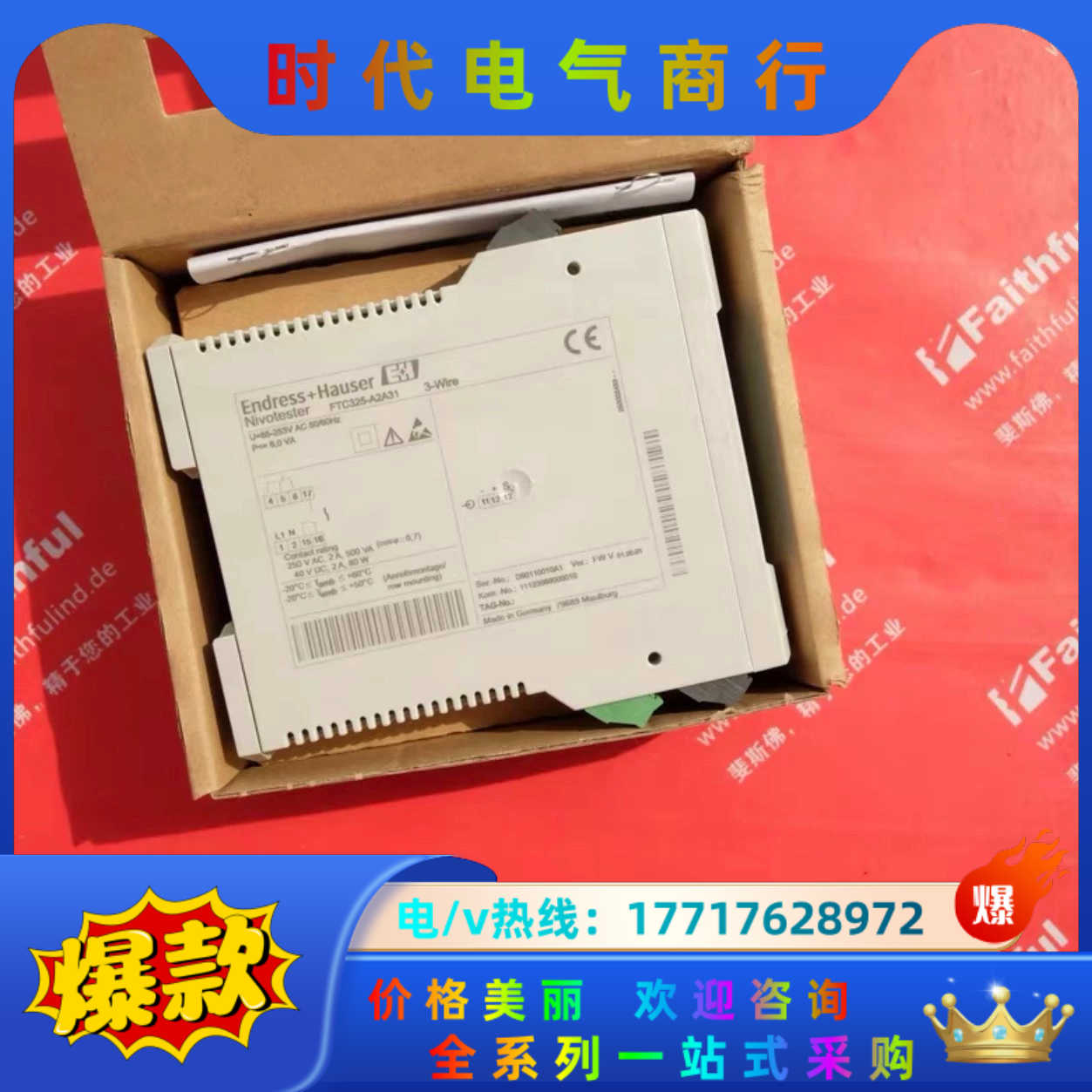 E+H FTC325-A2A31 恩德斯豪斯全新电容信号转换议价