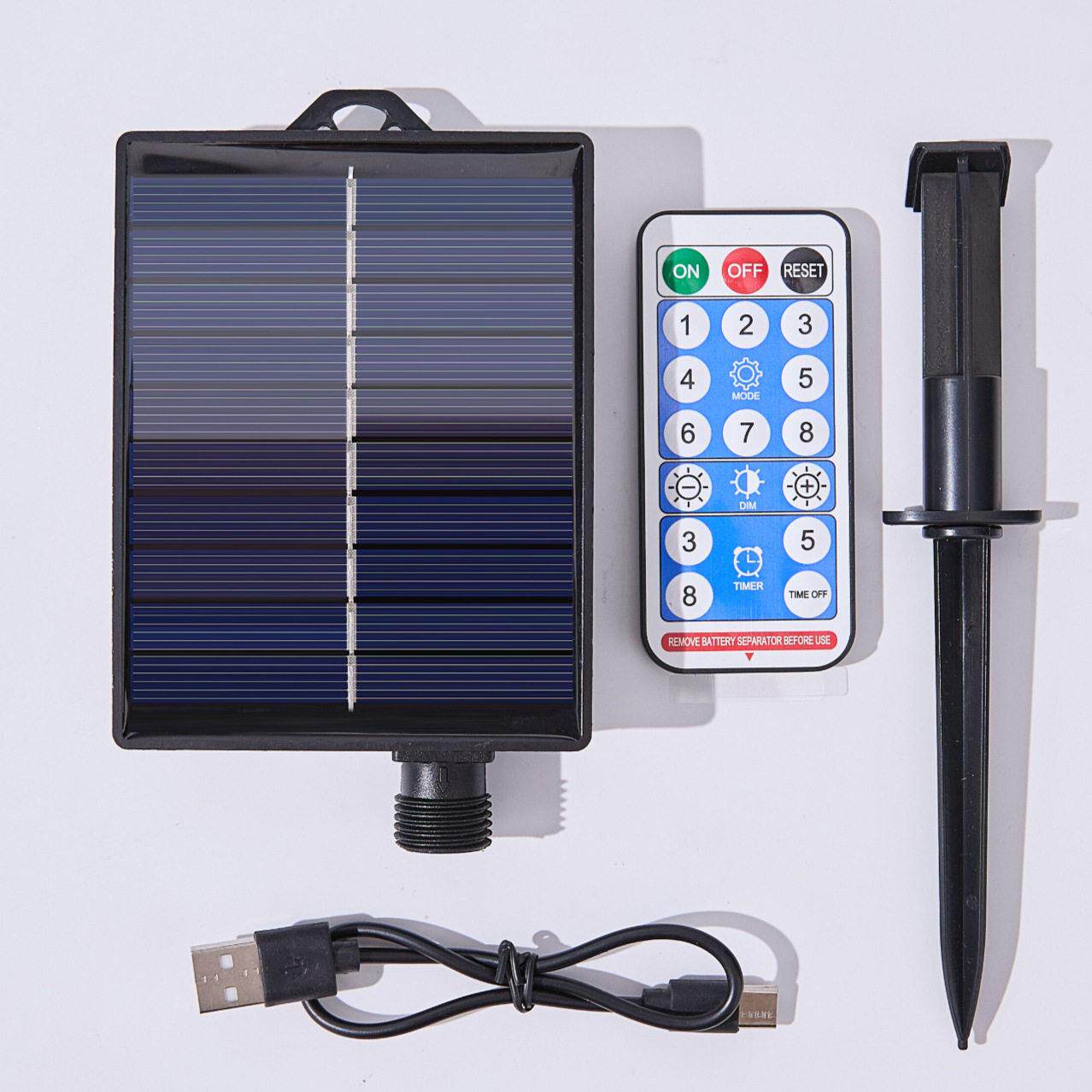 24V31v遥控太阳能板户外防水灯专用LED圣诞彩灯8功能控制器灯带