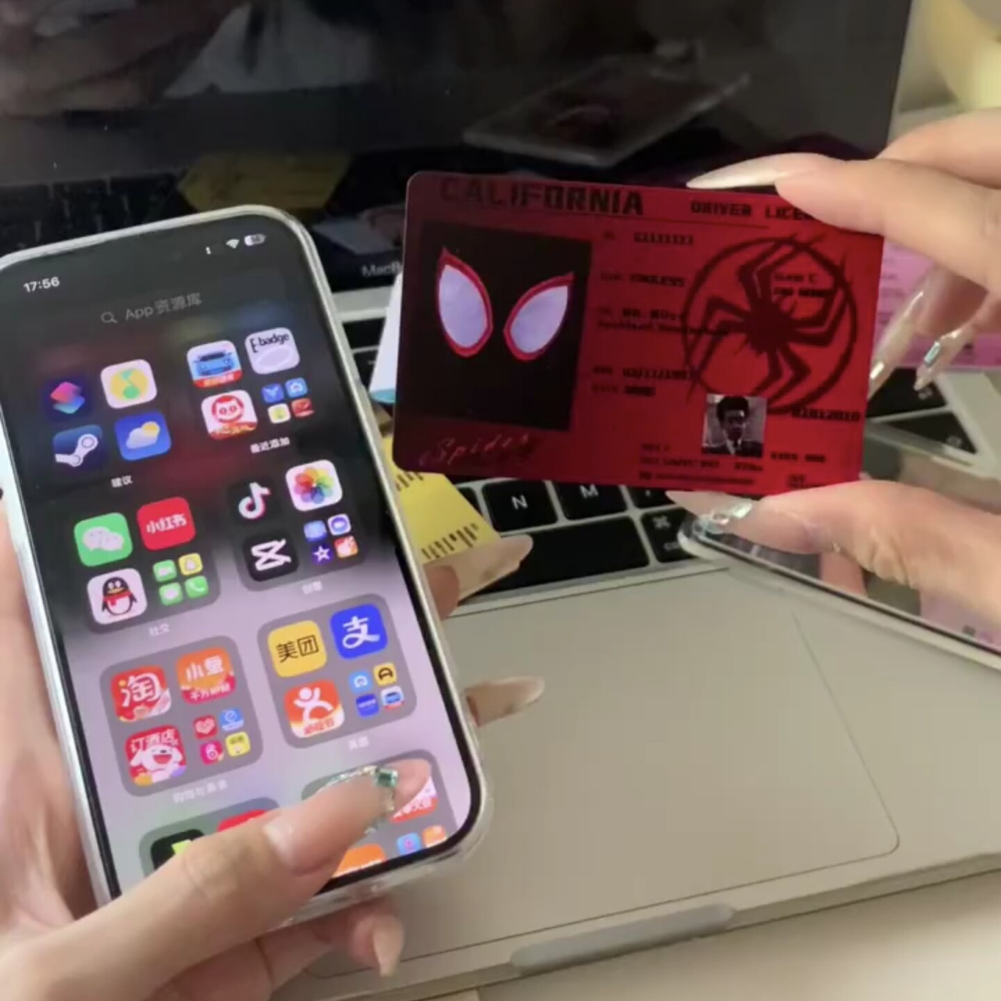 蜘蛛侠nfc音乐卡片钥匙扣图片