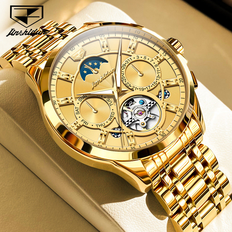 瑞士认证正品牌男士手表男款2026年新款机械表商务月相名腕表十大