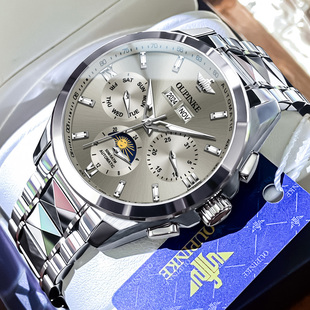 瑞士认证正品牌月相男士手表男款机械表全自动高级感名式腕表十大