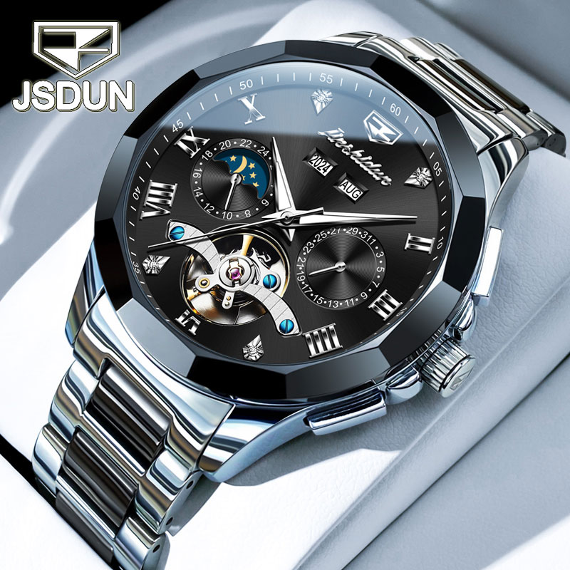 瑞士认证正品镂空男士手表机械表