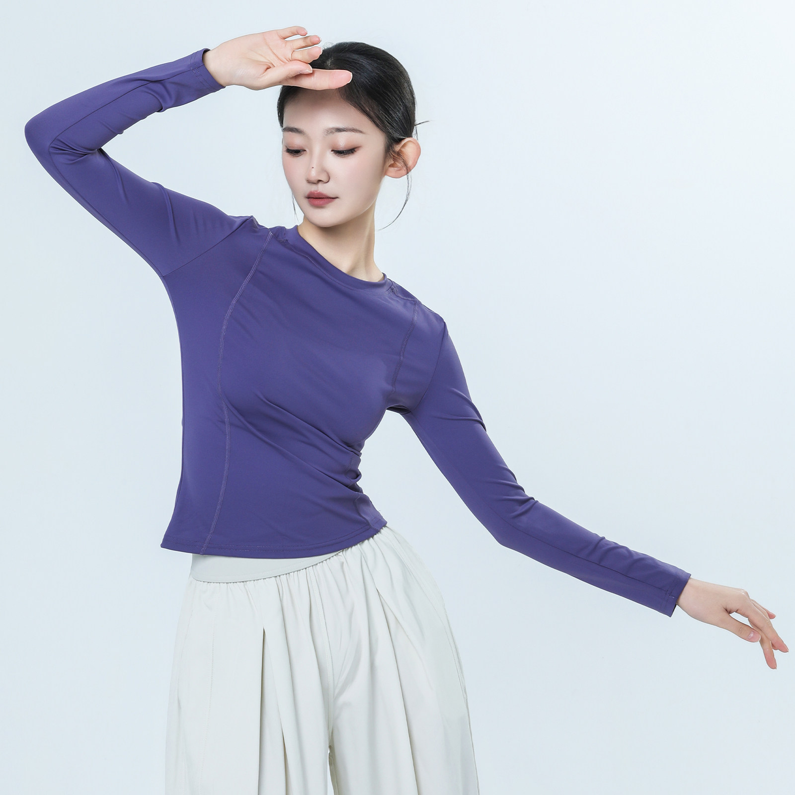 朵棠古典舞服秋季长袖女瑜伽紧身显瘦运动短袖T恤衫现代舞练功服,运动/瑜伽/健身/球迷用品,古典舞服,淘宝优惠券,粉丝福利购,淘宝优惠卷