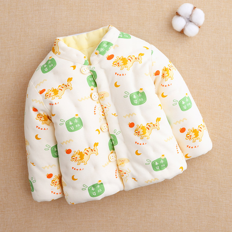 纯棉花手工加厚棉服上衣婴儿宝宝