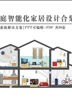 家庭智能化家居设计系统方案技术讲解培训分析资料PPT模板素材