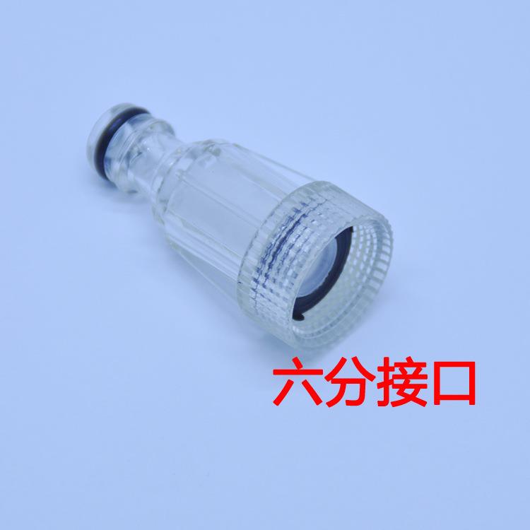 高压清洗机洗车机配件进水口透明过滤网水螺母通用六分细滤亚马逊