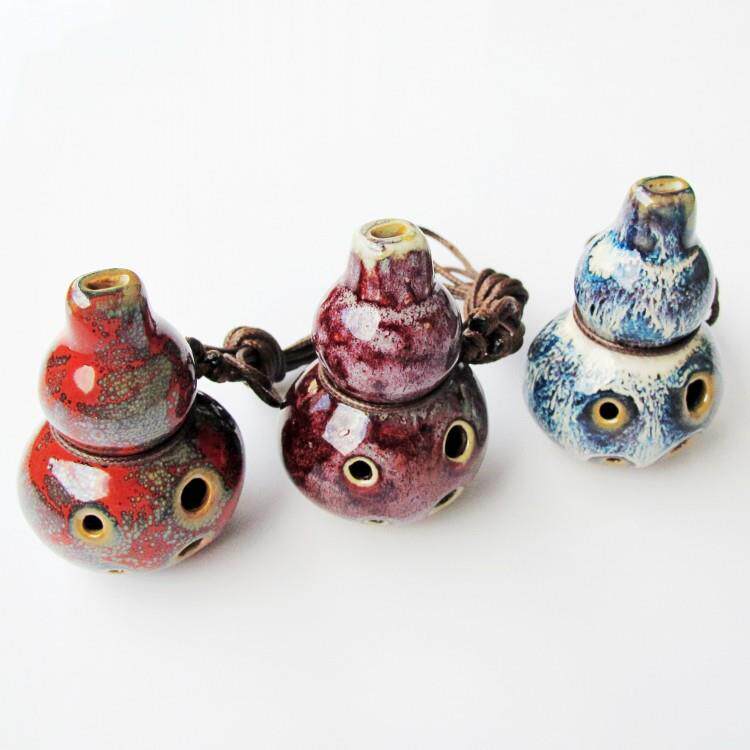 小葫芦陶笛六孔AC窑变6孔中音C调陶笛儿童学生初学入门吹奏乐器