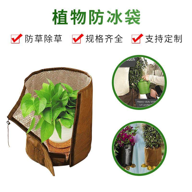 亚马逊爆款园林园艺植物防冰袋冬季户外植物防寒防霜冻保护罩
