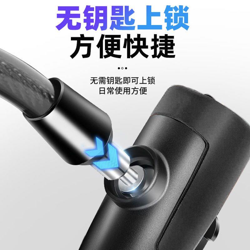 玥玛自行车锁防盗链条锁便携式电瓶电动摩托车钢丝锁链锁扣